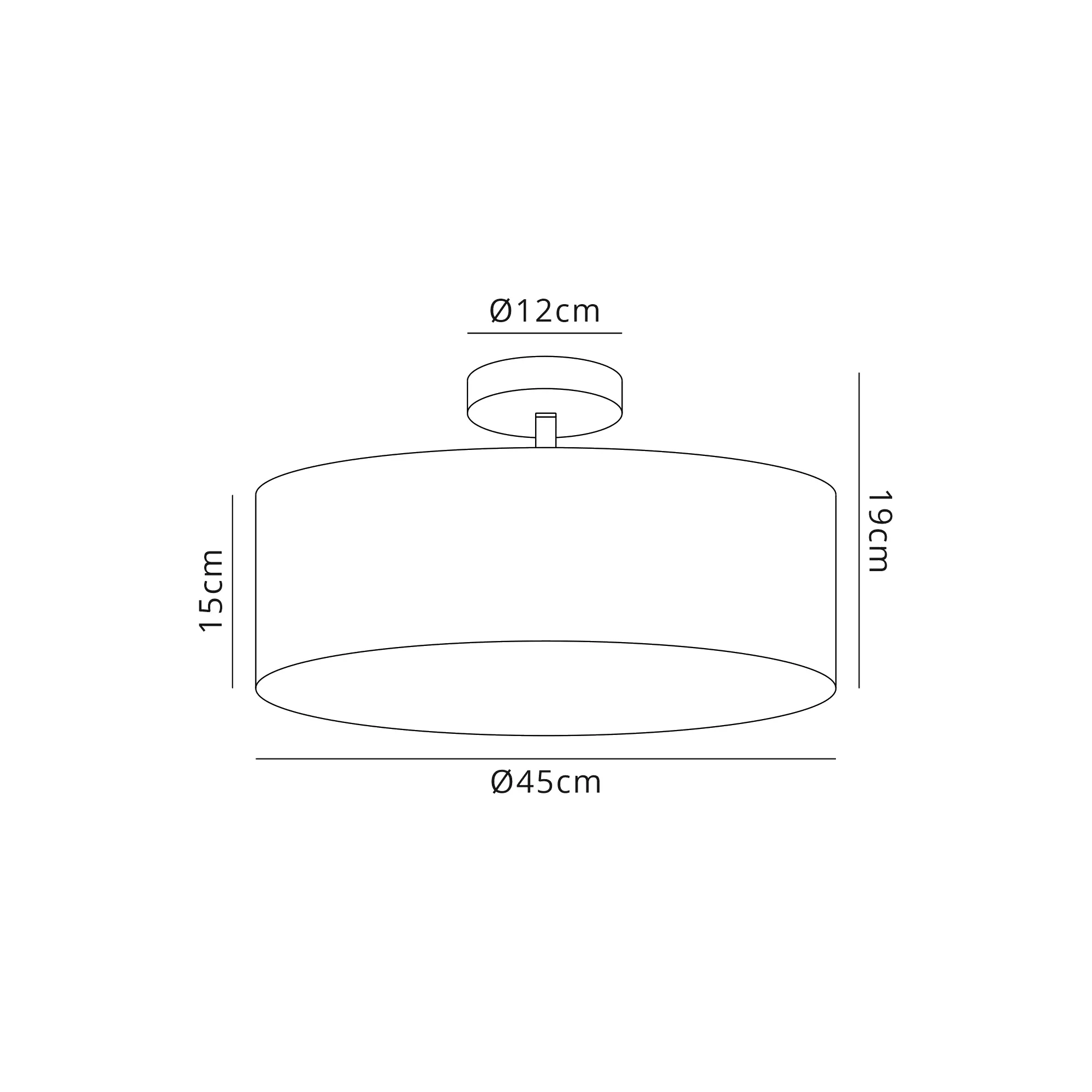 DK0697  Baymont 45cm; Semi Flush 3 Light Polished Chrome; White